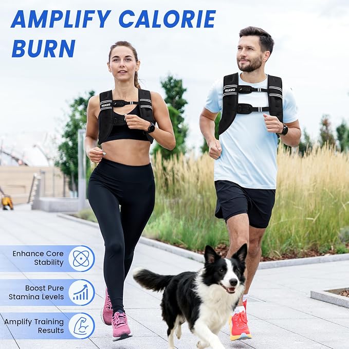 Weighted Vest Woman 6/8/12/16/20/25/30lb Weight Vest for Women Men Body Weight Vests for Walking Strength Training Running Workout Jogging Fitness