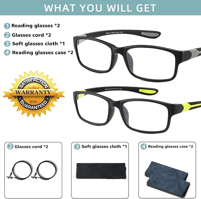 Wide Reading Glasses Blue Light Computer Reader Designer Sport Cheater Large Head Frame Photochromic Tinted Eyeglass