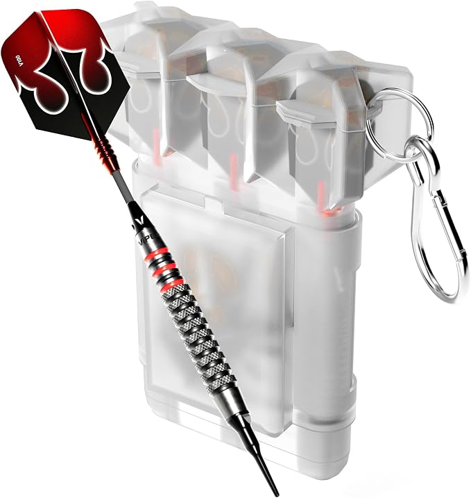 Viper Shot King Soft Tip Darts, 80% Tungsten 20 Grams, Professional Darts Plastic Tip Dart Set for Electronic Dartboard, Includes Nomad Case and Dart Accessories