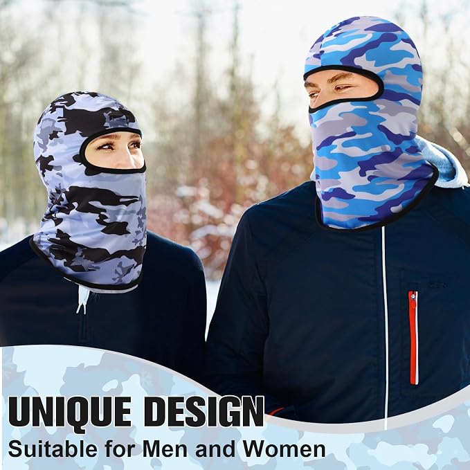 Vicenpal 30 Pcs Balaclava Ski Mask Full Face Cover Neck Gaiter UV Sun Protection for Outdoor Sports Cycling Bandana