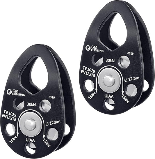 GM CLIMBING Swing Cheek Micro Pulley 30kN CE UIAA Certified