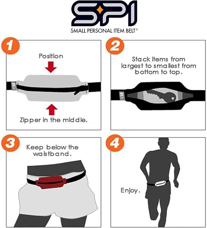 SPIbelt Running Belt Original Monochromatic for Women Men, Phone Holder for Running, Running Fanny Pack, Holder for Phone, Running Waist Pack, Adjustable Waist, [Fits All Phones]. Limoncello