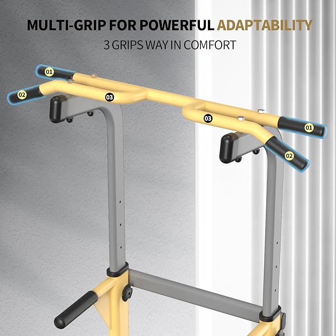 Z ZHICHI Pull-Up Dip Station Pull-Up Chin-Up Weight Capacity 350LBS