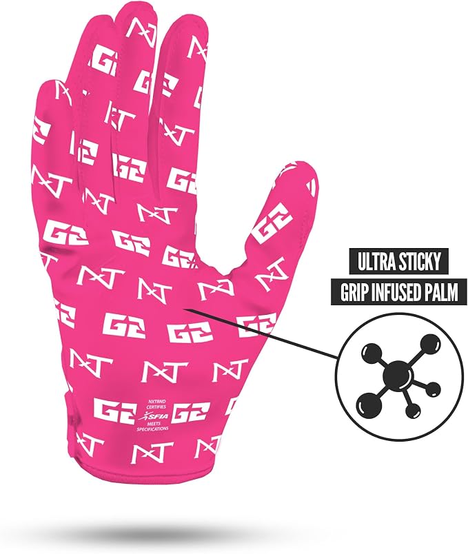 Nxtrnd G2 Pro Football Gloves, Men's Ultra Sticky Elite Receiver Gloves