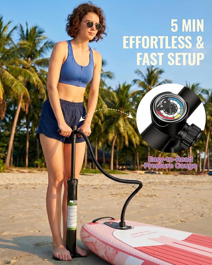 11'x34 Inflatable Paddle Board for Adults Youth, Extra Wide 430LBS Capacity SUP, Stable 2-3 Person Family for Lake Ocean Fishing Surfing Yoga, Includes Accessories