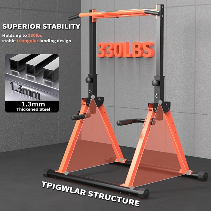 Z ZHICHI Pull-Up Dip Station Pull-Up Chin-Up Weight Capacity 350LBS
