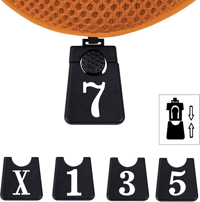 Andux 3pcs/Set Golf 460cc Driver Fairway Wood Club Head Covers | with interchangeable NO. Tags | Mesh Breathable material | Short Neck | Coloured Piping | Pull-On Closure