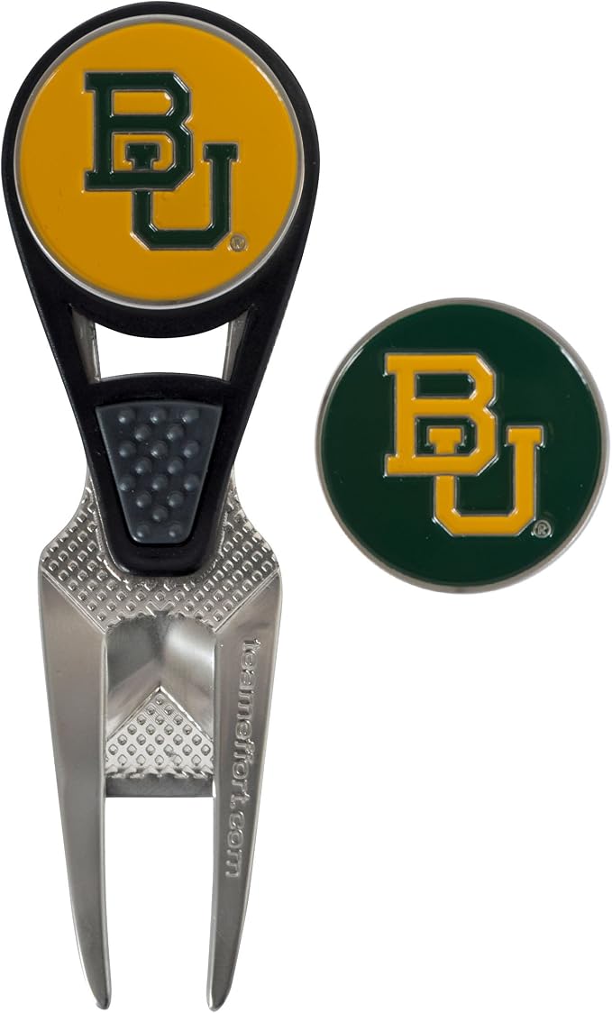 Team Effort Collegiate CVX Ball Mark Repair Tool & 2 Ball Markers