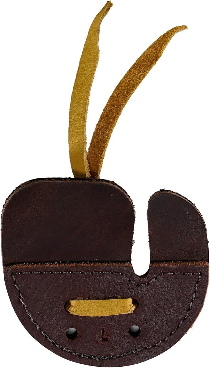Hornet Split Finger Bison Leather Tab – Handmade in USA for Traditional Archery – Available in Medium & Large – Left & Right Hand