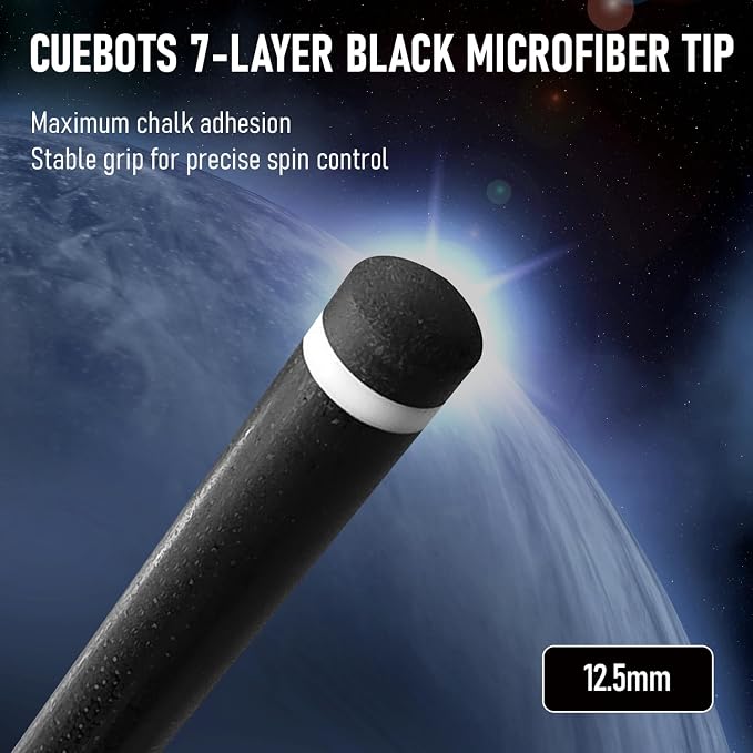 Series, Glass Fiber Pool Cue Stick, Uni-QR, 3/8-10, 5/16-18 Joint, Synthetic Leather Grip, 29" Glassfiber Shaft, 7-Layer Microfiber Tip