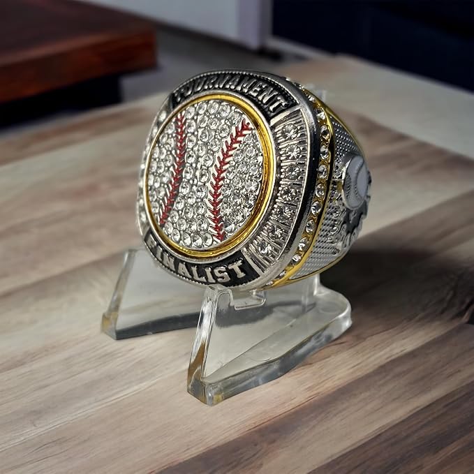 Legacy Rings 1 or 12 Pack Softball Baseball Championship Trophy Ring Tournament Champions or Finalists Gold-Tone