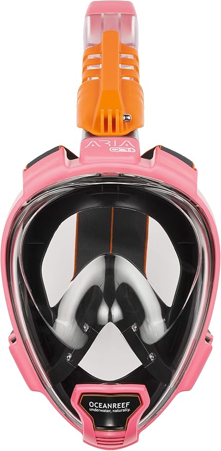 OCEAN REEF - Aria QR + Quick Release Snorkeling Mask - Full Face Snorkeling Mask - 180 Degree Underwater Vision - 8 Colours and 4 Sizes