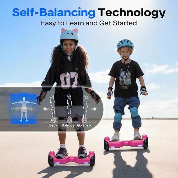 XERATH All Terrain hoverboard with Bluetooth Speaker and Led Lights,hoverboard for kids UL 2272 Standard,Self Balancing Scooters a great gift for boys and girls