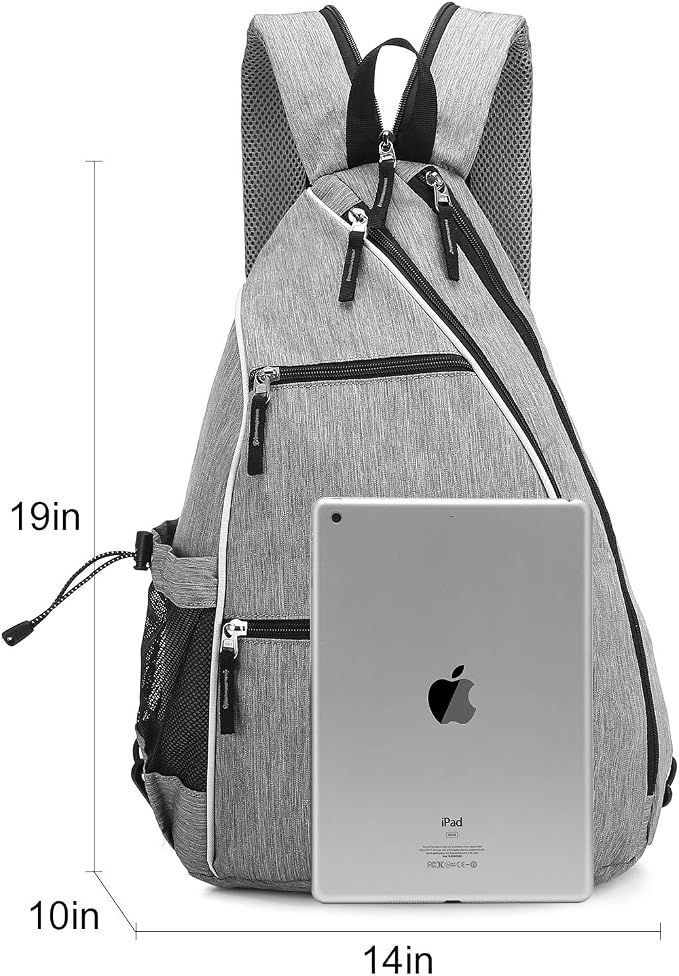 Sucipi Pickleball Bag - Men's & Women's Pickleball Backpack, Adjustable Sling Bag w/Fence Hook/Large Capacity/Safety Pocket
