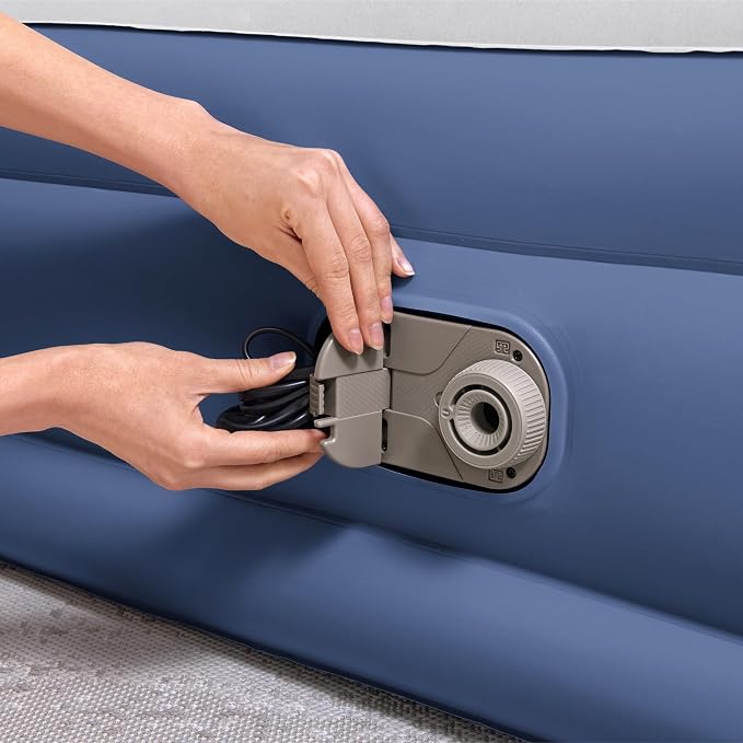 Bestway Tritech Air Mattress Queen 18” with Built-in AC Pump