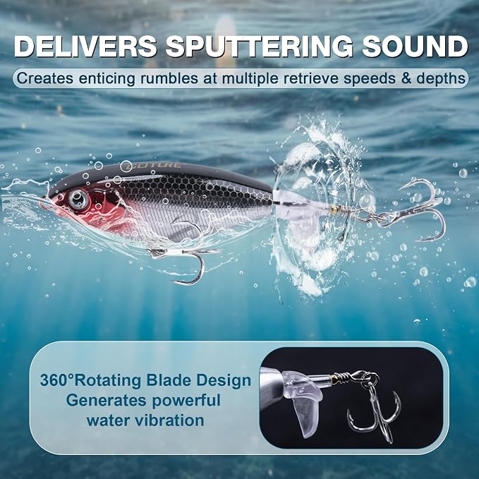 Goture 18PCS Fishing Lures Kit,Hard/Soft Bait Set for Bass Trout Fishing | Includes Glide Bait, Crankbaits, Minnows, Pencil Lure, Popper, Plopper, VIB, Spinnerbaits, Frog Lure,Shrimp Lures Saltwater