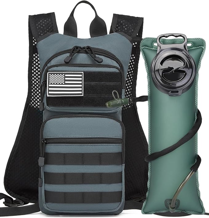 Insulated Hydration Pack Hiking Water Backpack Running Vest with 3L TPU Bladder Bag for Marathon Cycling Men