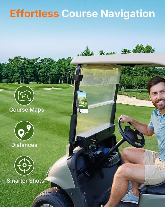 WOSPORTS Golf Range Finder and Golf Cart Phone Holder