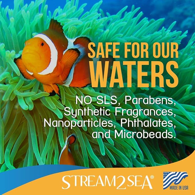STREAM 2 SEA Mask Defog Biodegradable Defogger Coating, Reef Friendly Anti Fog Mask For Glasses, Snorkel Mask, Scuba Divers, Ski Goggles and Sports Glasses Equipment, Paraben Free, 2 Fl Oz Pack of 3