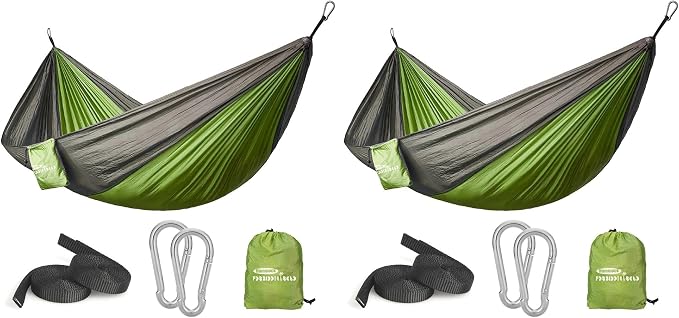 Forbidden Road Camping Hammock 400lbs Capacity Portable Hammock for Outside, Backyard, Travel, Backpacking, Beach