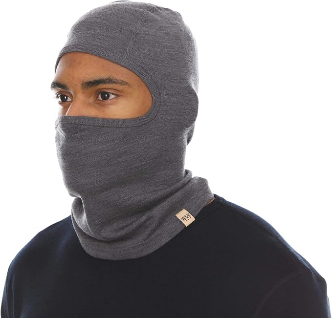 100% Merino Wool Balaclava - Winter Ski Mask - Face Mask - Cold Weather Gear