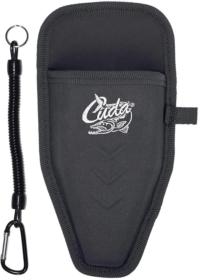 CUDA 7.5" Titanium Bonded Pliers Durable Fishing Braid, Mono & Fluorocarbon Cutter Saltwater & Freshwater Use Heavy Duty Nylon Sheath & Lanyard Included