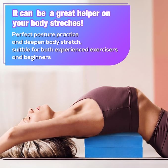 Hanaive 2/4/6 Pcs Balance Pad Foam Pad 11.81 x 7.87 x 1.97 Inch Yoga Mat Non Slip Cushion Exercise Knee Mat for Fitness Stability Stretching, Pilates, Physical Therapy, Core Trainer