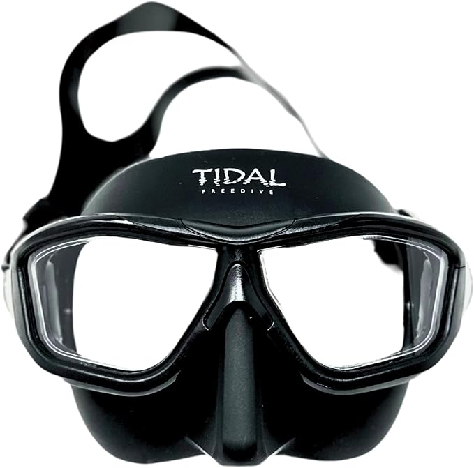Tidal Glide Freedive Mask - Low Volume mask Designed for Freediving, Spearfishing, and Snorkeling. Anti-Fog Freediving mask.