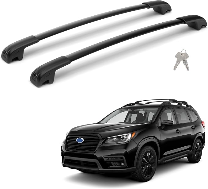 300Lbs Lockable Roof Rack Crossbars Compatible with Subaru Ascent 2019-2026, Heavy Duty Aluminum Anti-Corrosion Cross Bar Fit Luggage Luggage Kayaks Bicycles Snowboard