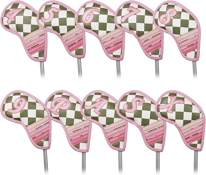 Craftsman Golf Club Cover Golf Head Cover for Driver Fairway Hybrid/Utility Woods Headcover Set Putter Head Cover for Mallet Blade DF3