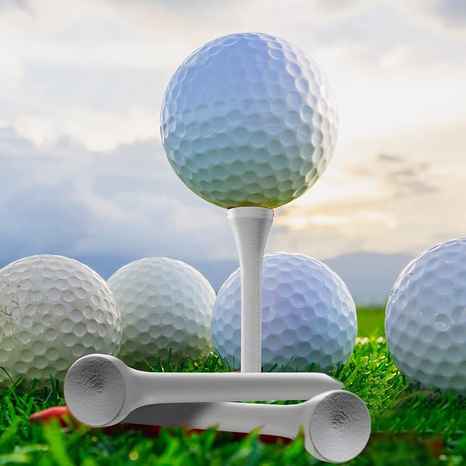 Mudder Golf Tees Bulk Wooden Bamboo Golf Tees Multicolor Wood for Men Balls Accessories