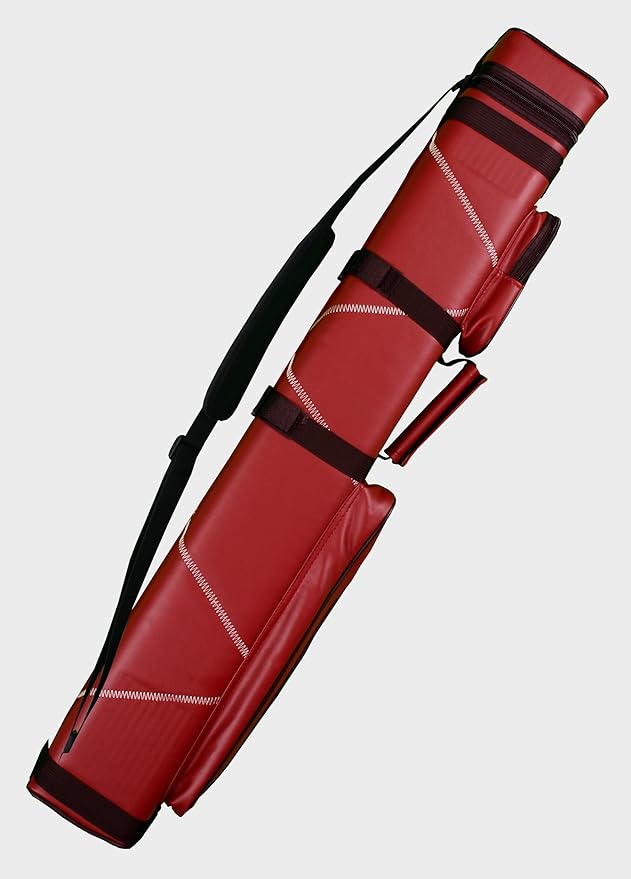 Accuplay Billiards 3x6 Hard Pool Cue Stick Carrying Case Choose Black, Red White or Blue White