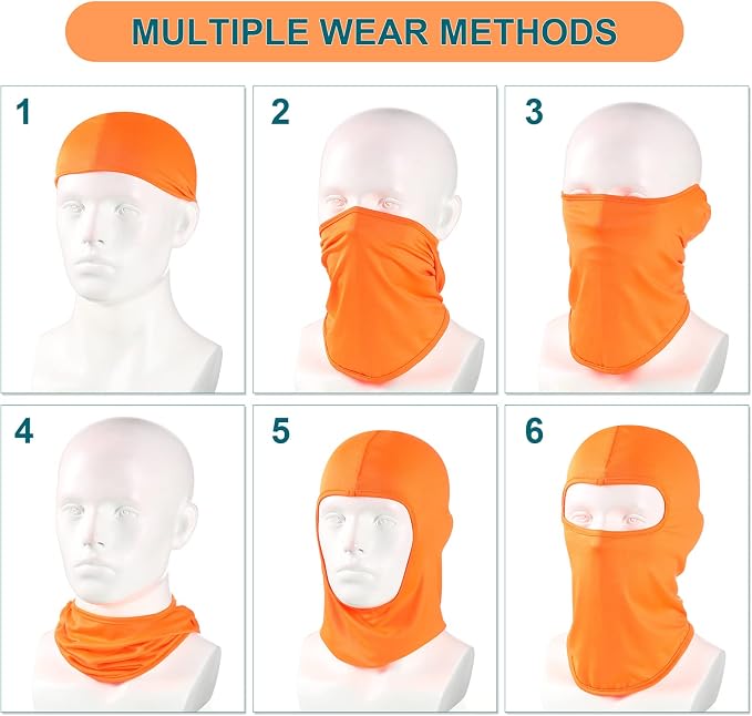 Vicenpal 30 Pcs Balaclava Ski Mask Full Face Cover Neck Gaiter UV Sun Protection for Outdoor Sports Cycling Bandana