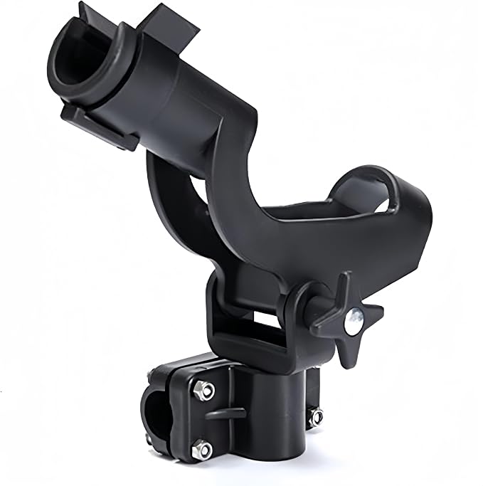 HiUmi Adjustable Rotatable Plastic Fishing Rod 3 Mount Rack Holder Bracket Boat Canoeing Rowing Mount Kit Kayak Side Rod Holder