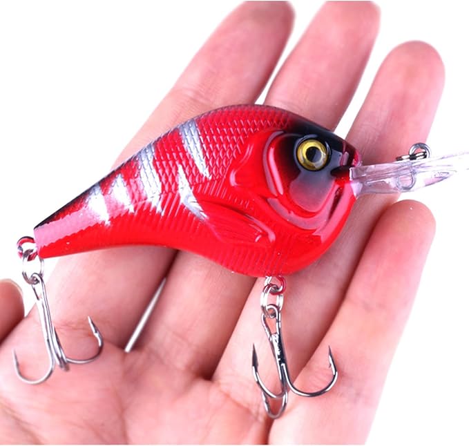Fishing Lures Kit Mix Includes Minnow Popper Crankbait and Fish Hook for Fishing Saltwater Freshwater Trout Bass Salmon