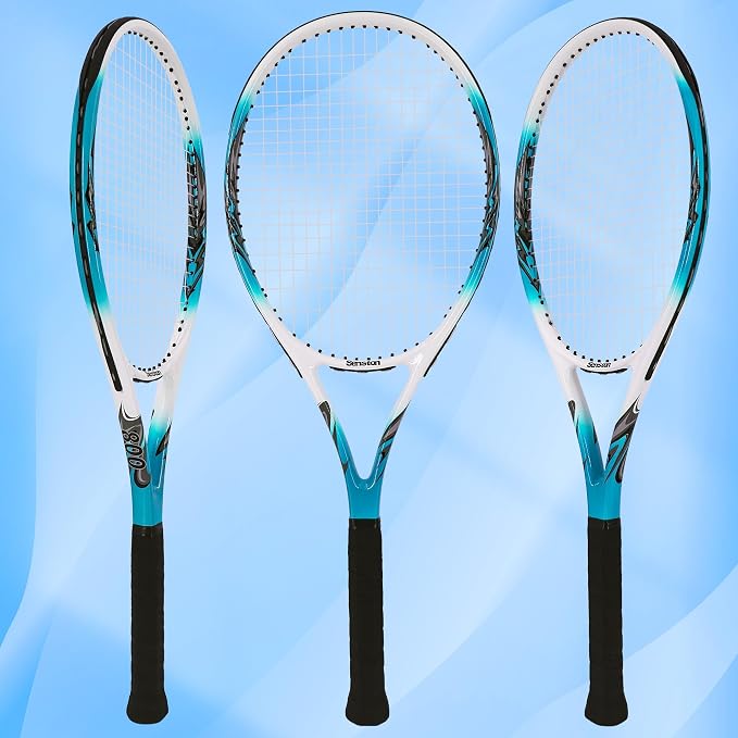 Senston 27 inch Tennis Racket for Adults 1 Pack Tennis Racket Set Tennis Overgrip, Vibration Damper