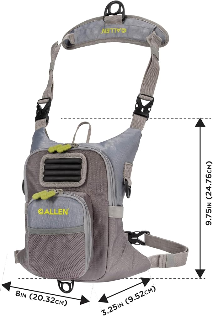 AC ALLEN Fall River Fishing Chest Pack, Fits Up to 2 Tackle/Fly Boxes, 152 Cu in / 2.5 L