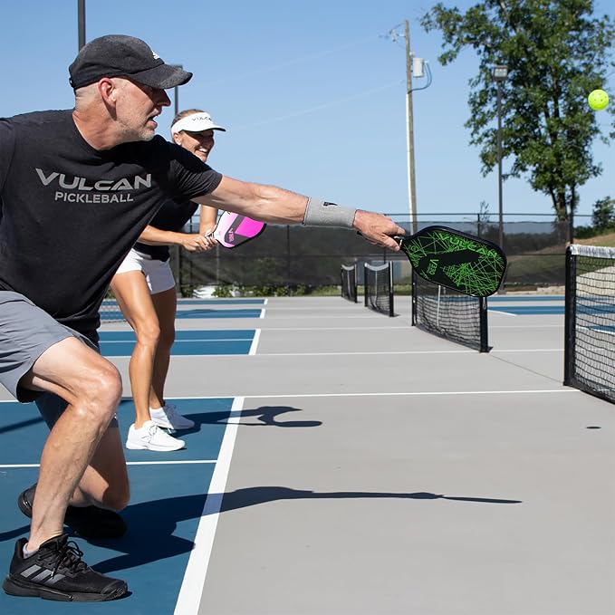 Vulcan | V330 Pickleball Paddle | Hybrid Performance | Polypropylene Core - Fiberglass Surface | USAP Approved | Multiple Colors