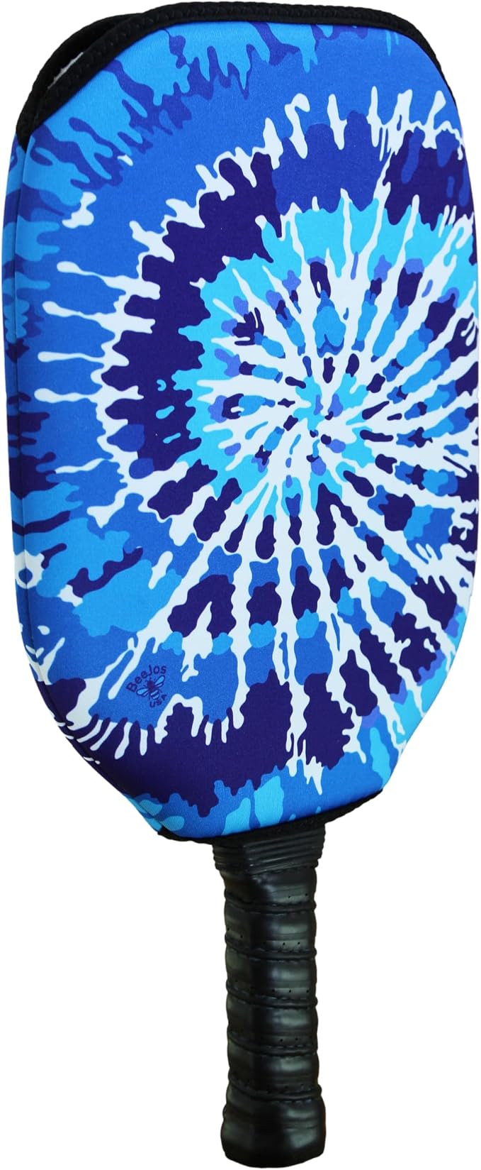 BeeJos Spirl Tie-Dye: Premium Slip-On Pickleball Paddle Cover-Fits Standard Size Paddles-Zipperless (Paddle not Included) Handmade in USA