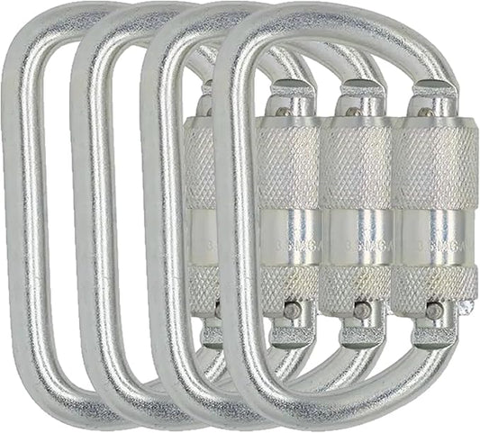 Heavy Duty Auto Locking Carabiner 30KN(6500LBS) UIAA Certified Climbing Carabiners Clips for Rock Climbing, Camping, Rappelling, Hunting, Rescue Equipment