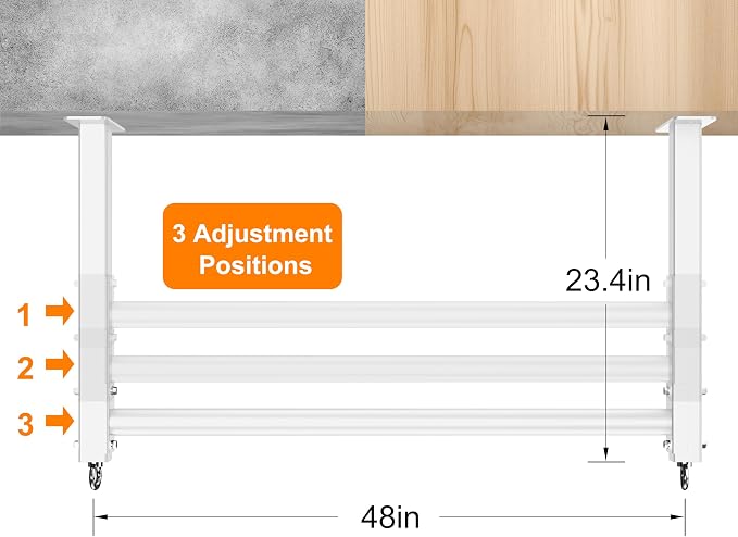 Ceiling Mounted Pull Up Bar, Heavy Duty 700 LBS Multi Grip Pull Up Bars, 16"/24" Rafter Chin Up Bar, Ceiling Joist for Garage/Gym/Basement with Comfortable Grip & Round Anchors, Easy to Install
