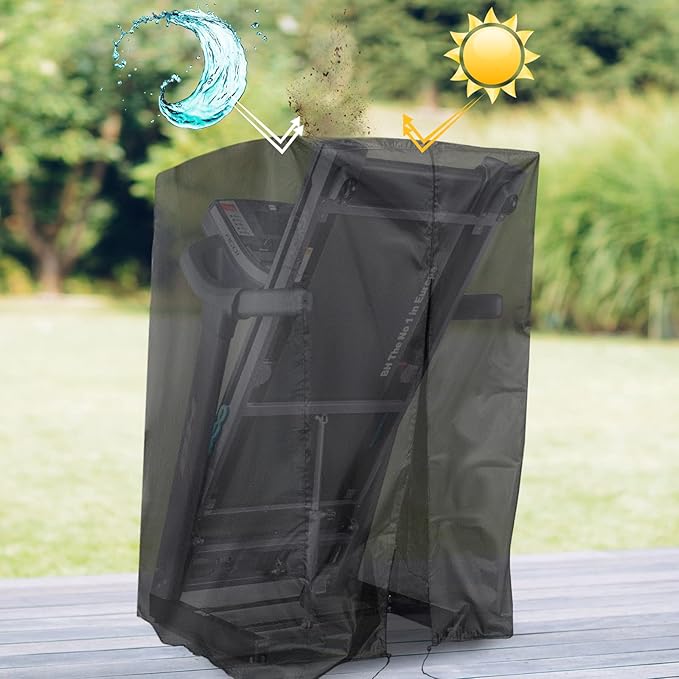 Treadmill Cover, Folding Treadmill Covers Waterproof for Foldable Running Machine Indoor Outdoor