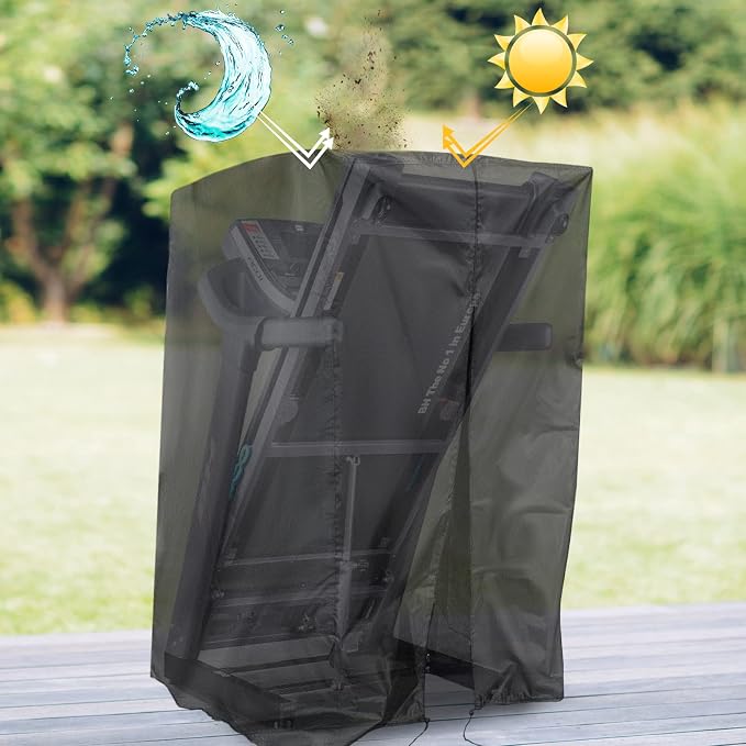 Treadmill Cover, Folding Treadmill Covers Waterproof for Foldable Running Machine Indoor Outdoor
