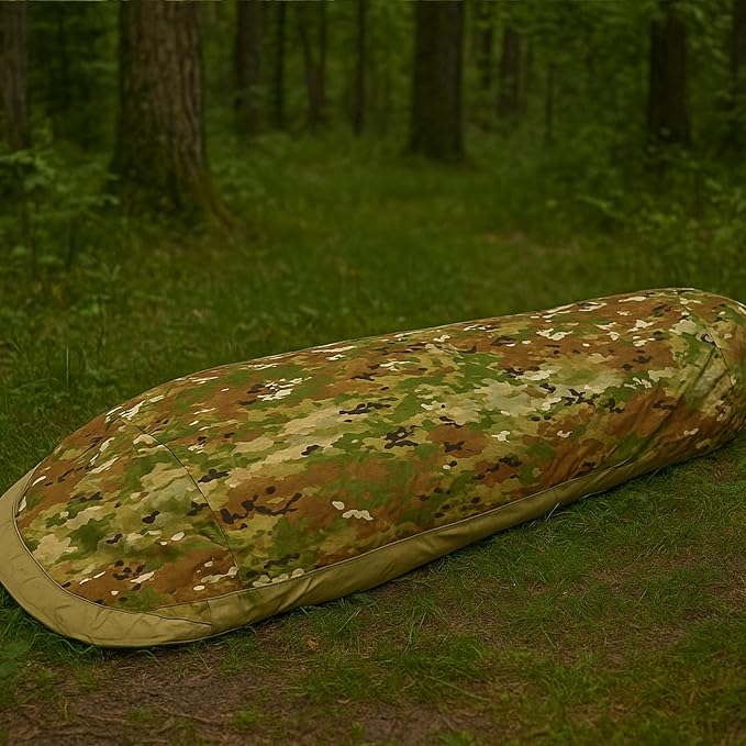 Akmax.cn Bivy Cover Sack for Military Army Modular Sleeping System, Waterproof Outer Shell for Sleeping Bag, Minimalist Stealth Shelter