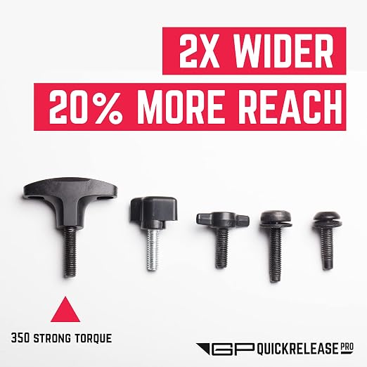GPCA - Quick-Release Tie Down Anchor/T–Handle M8 25mm with Screw Nuts for Fast Jeep Top Removal Lift, Truck Tie Downs, Jeep Wrangler Accessories for JL, 4xe, JK, YJ and More, Patented, 6 Packs