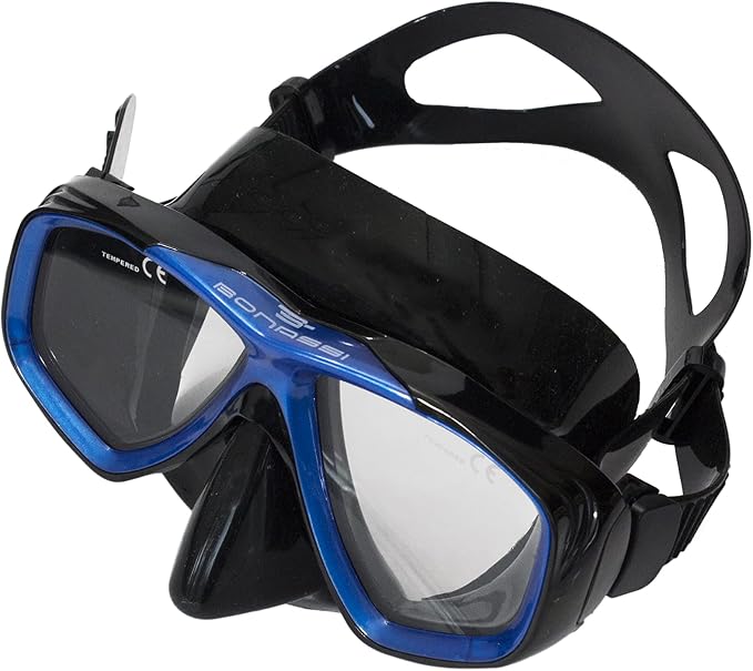 Bonassi Silicon Venture Pro Snorkel Combo with Reusable Bag - Anti-Fog Silicon Soft Mask, Snorkel with Purge Valve, Semi-Dry Top and Silicon Mouthpiece - Perfect for Diving and Snorkeling