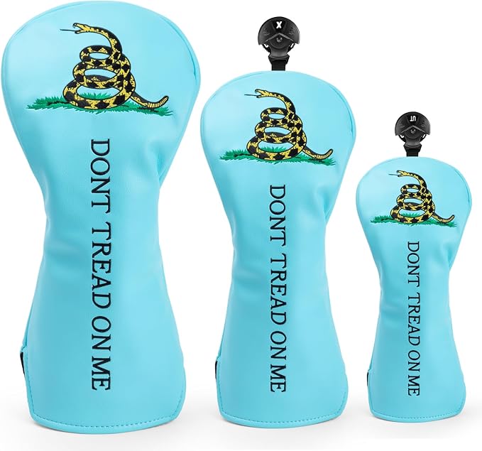 Fun Golf Club Head Covers 4 Models Available 1pc or 3pcs Driver Headcover, 3 5 Fairway Wood Head Cover, Rescue Hybrid Headcovers