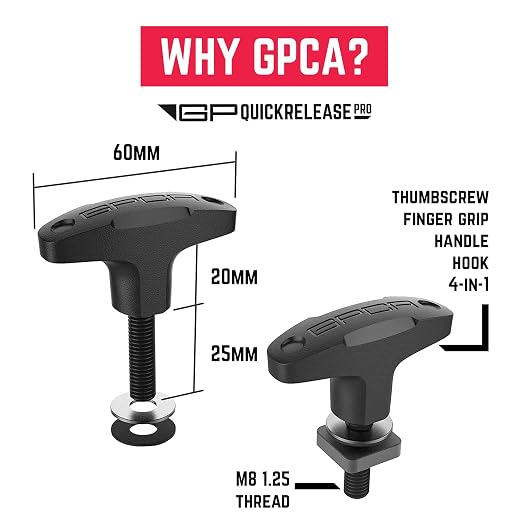 GPCA - Quick-Release Tie Down Anchor and D-Plate Set, for Fast Jeep Top Removal Lift, Truck Tie Downs, Jeep Wrangler Accessories for 4xe, JL, JK & Hard Top Models, with Screw Nuts, Patented, 6 Packs