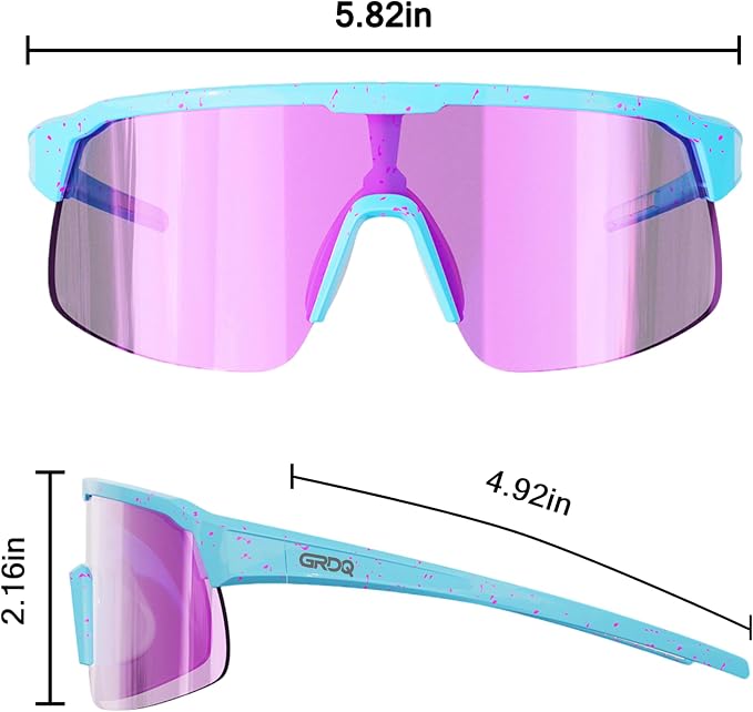 Sunglasses TR90 Frame Anti-Slip Full Coating HD Lens UV400 Protection Cycling Multi-Sport