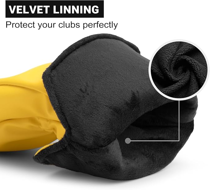 Fun Golf Club Head Covers 4 Models Available 1pc or 3pcs Driver Headcover, 3 5 Fairway Wood Head Cover, Rescue Hybrid Headcovers